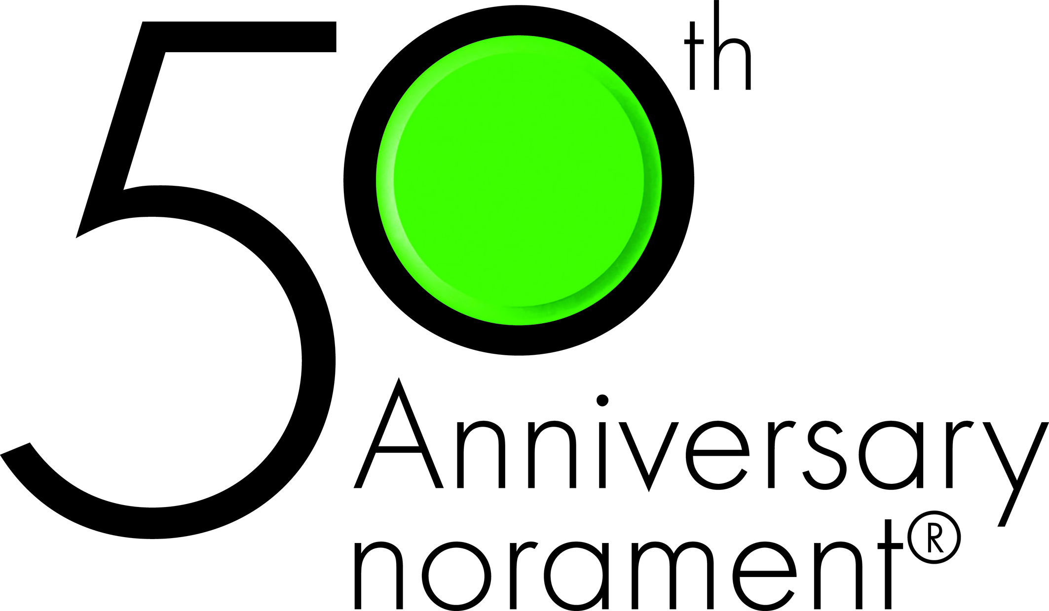 Logo norament Jubiläum